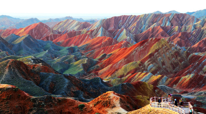 Cina, montagne colorate