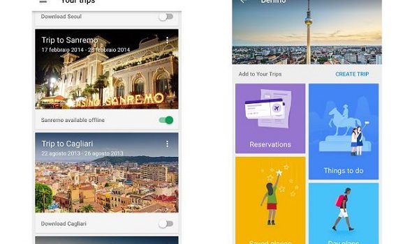 google trips finalmente disponibile